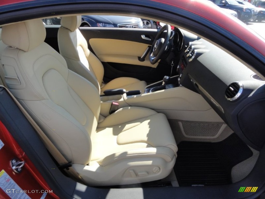 2012 TT 2.0T quattro Coupe - Volcano Red Metallic / Luxor Beige photo #20