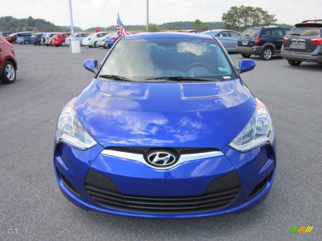 2012 Veloster  - Marathon Blue / Black photo #2