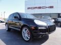 2009 Basalt Black Metallic Porsche Cayenne Turbo S  photo #6