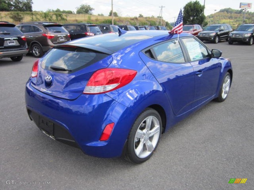 2012 Veloster  - Marathon Blue / Black photo #7