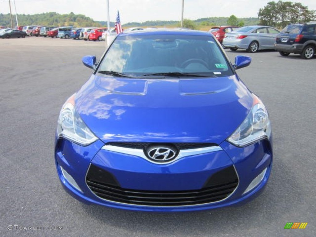 Marathon Blue 2012 Hyundai Veloster Standard Veloster Model Exterior Photo #67533353