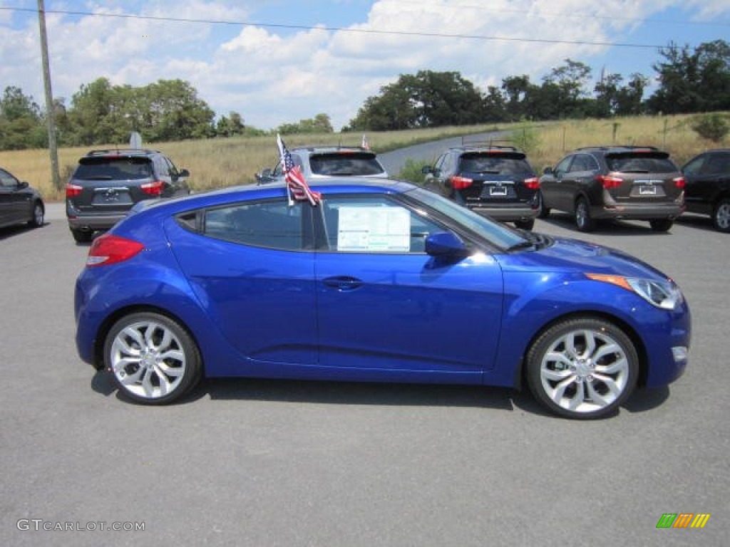Marathon Blue 2012 Hyundai Veloster Standard Veloster Model Exterior Photo #67533404