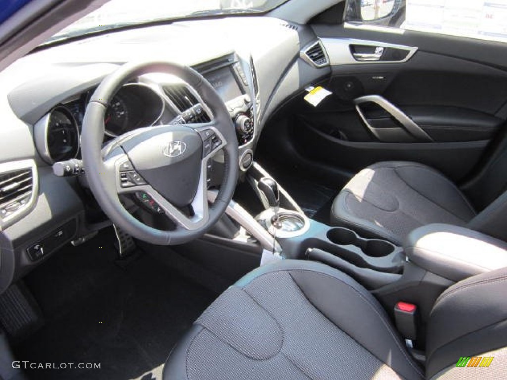 Black Interior 2012 Hyundai Veloster Standard Veloster Model Photo #67533485