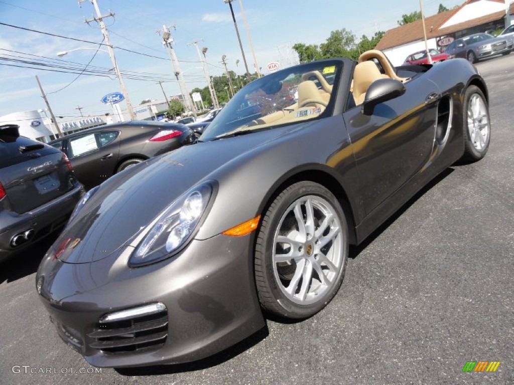 Agate Grey Metallic 2013 Porsche Boxster Standard Boxster Model Exterior Photo #67533512