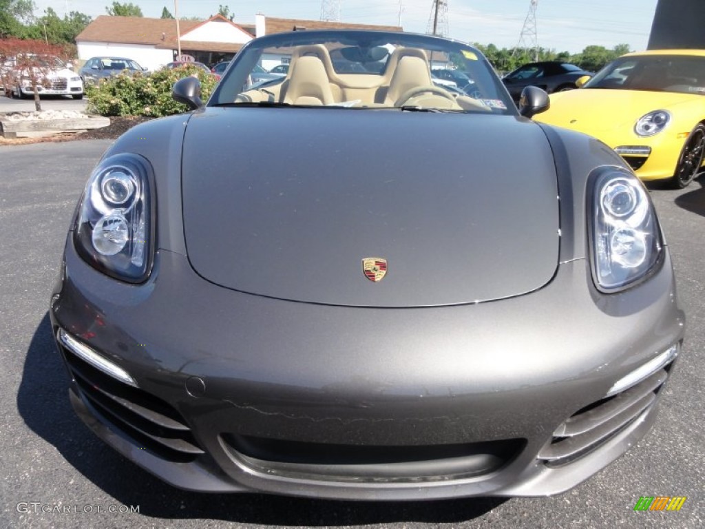 Agate Grey Metallic 2013 Porsche Boxster Standard Boxster Model Exterior Photo #67533520
