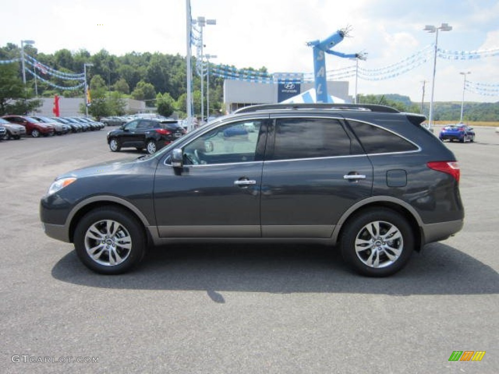 2012 Veracruz Limited AWD - Boulder Gray / Black photo #4