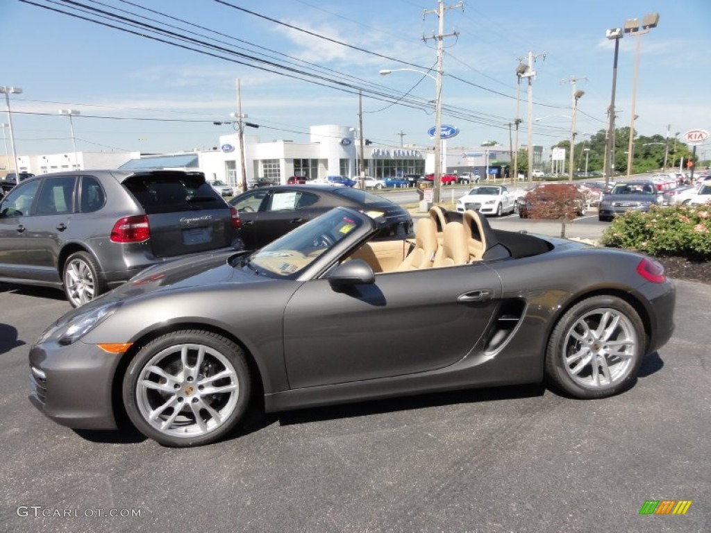 Agate Grey Metallic 2013 Porsche Boxster Standard Boxster Model Exterior Photo #67533581