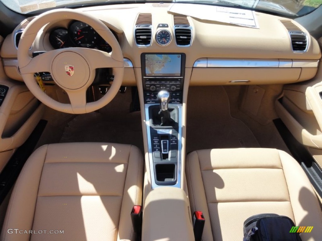 2013 Porsche Boxster Standard Boxster Model Luxor Beige Dashboard Photo #67533704