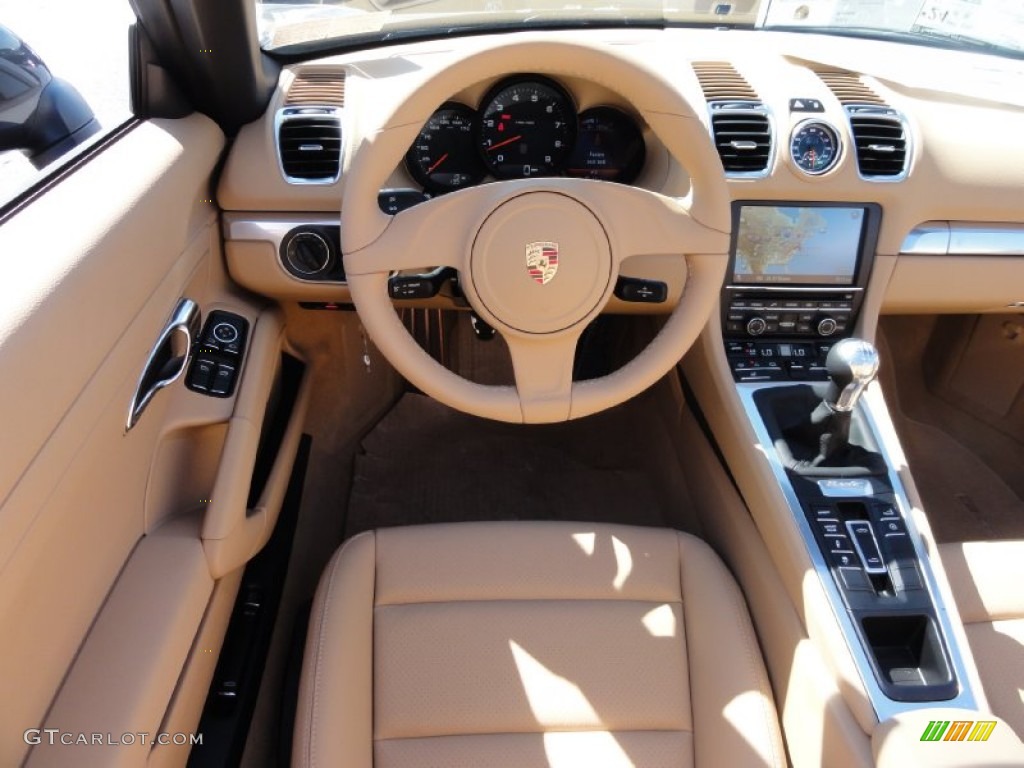 2013 Porsche Boxster Standard Boxster Model Luxor Beige Dashboard Photo #67533710