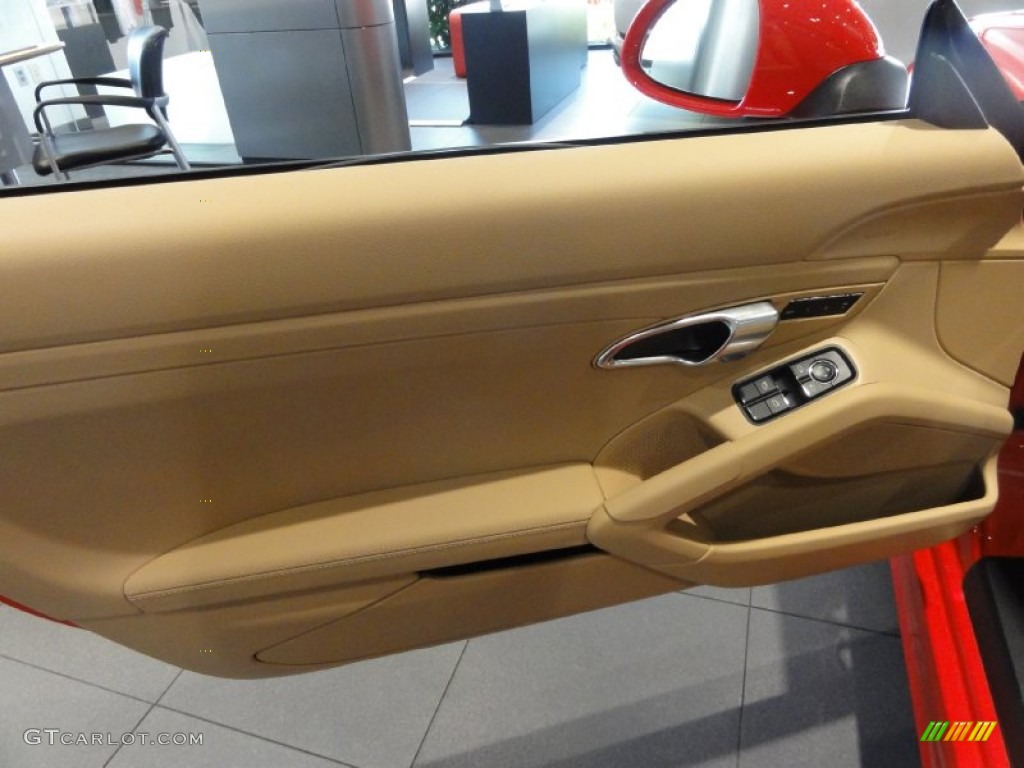 2013 Porsche Boxster S Luxor Beige Door Panel Photo #67533947