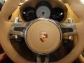 Luxor Beige 2013 Porsche Boxster S Steering Wheel
