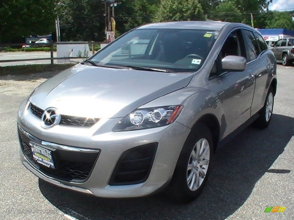 2010 CX-7 i Sport - Liquid Silver Metallic / Black photo #1