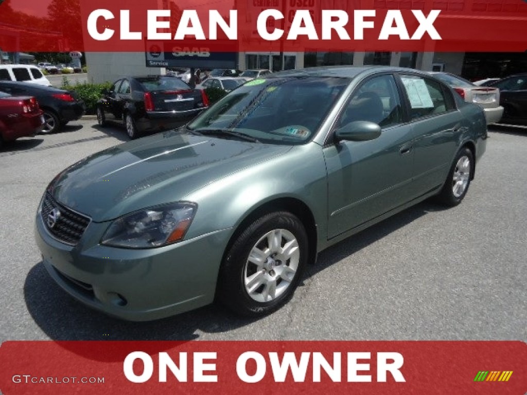 2005 Altima 2.5 S - Mystic Emerald Green / Blond photo #1