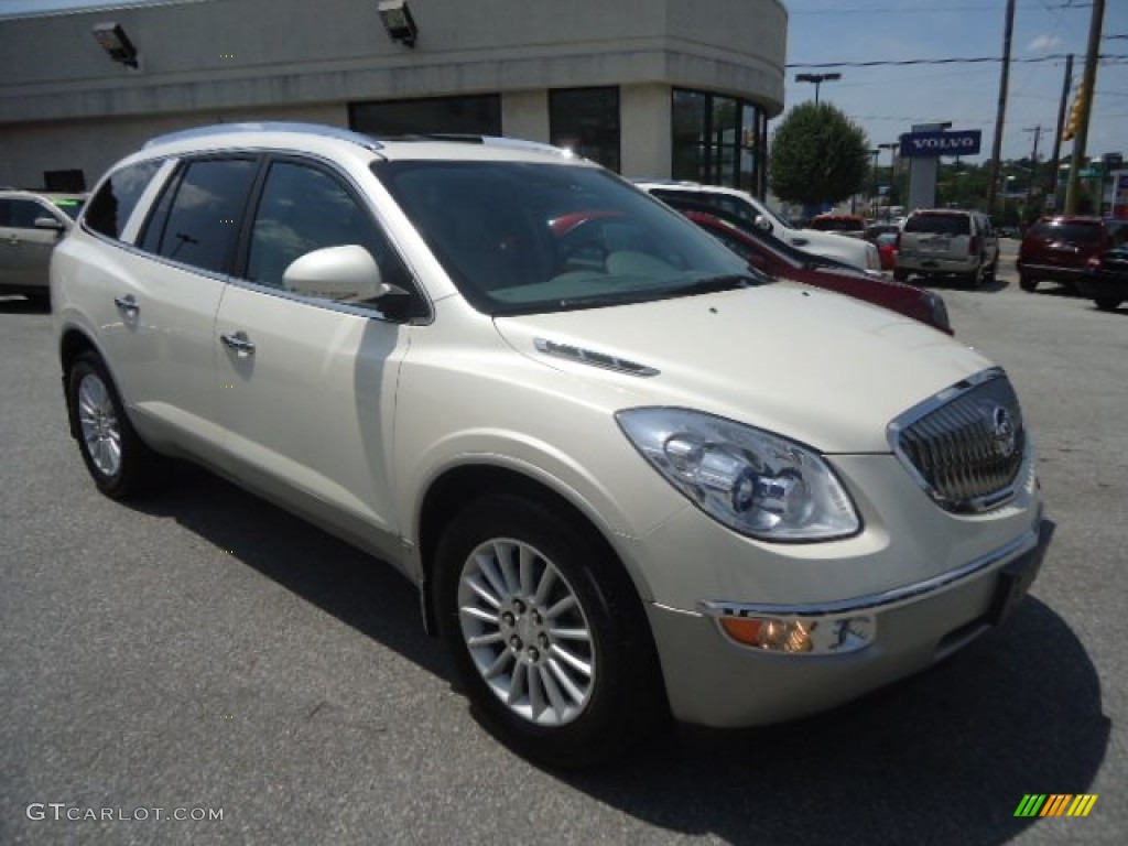 2010 Enclave CXL AWD - White Diamond Tricoat / Titanium/Dark Titanium photo #3