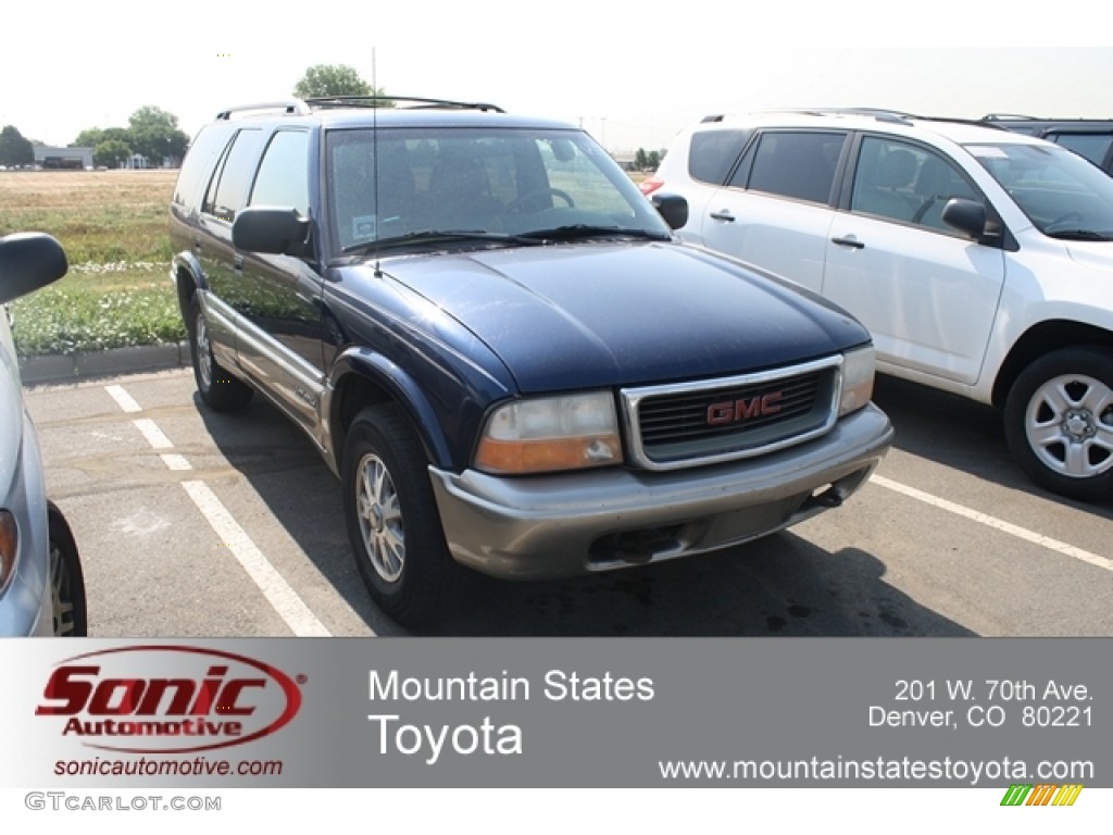 2000 Jimmy SLT 4x4 - Indigo Blue Metallic / Graphite photo #1