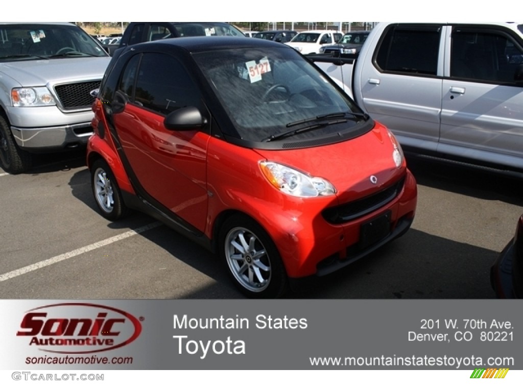 2010 fortwo passion coupe - Rally Red / design Black photo #1