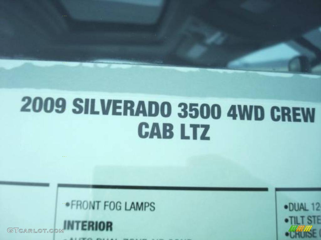 2009 Silverado 3500HD LTZ Crew Cab 4x4 Dually - Black / Ebony photo #46