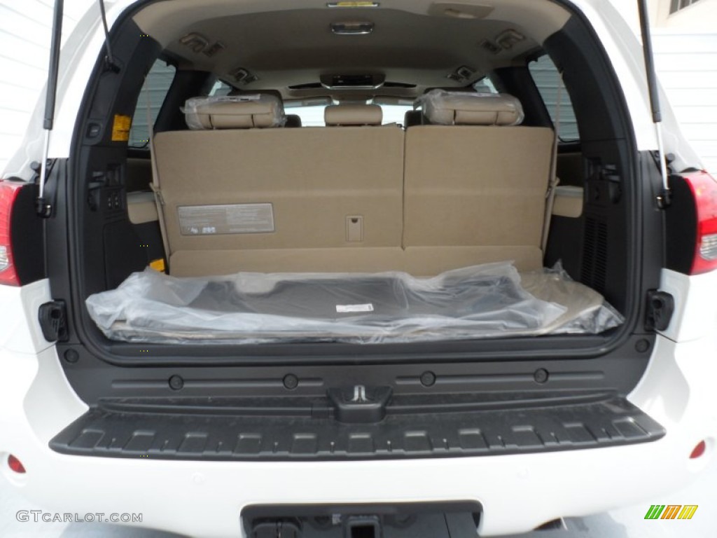 2012 Sequoia Platinum - Blizzard White Pearl / Sand Beige photo #18