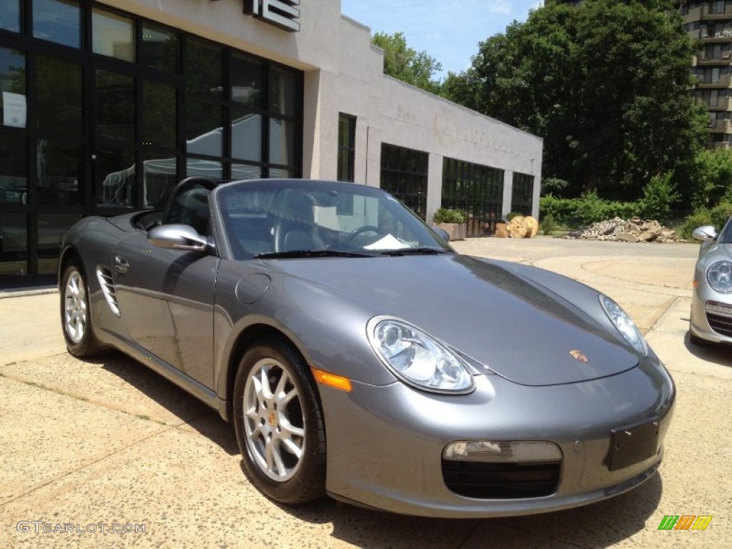Seal Grey Metallic 2005 Porsche Boxster Standard Boxster Model Exterior Photo #67541141