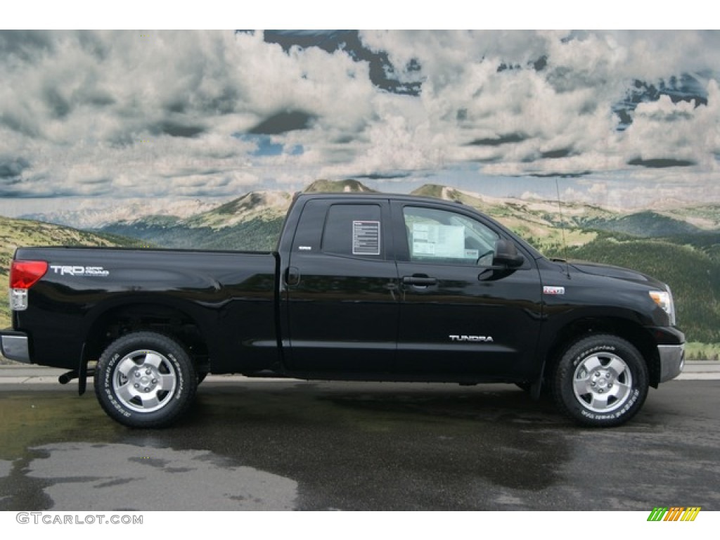 2012 Tundra TRD Double Cab 4x4 - Black / Black photo #2