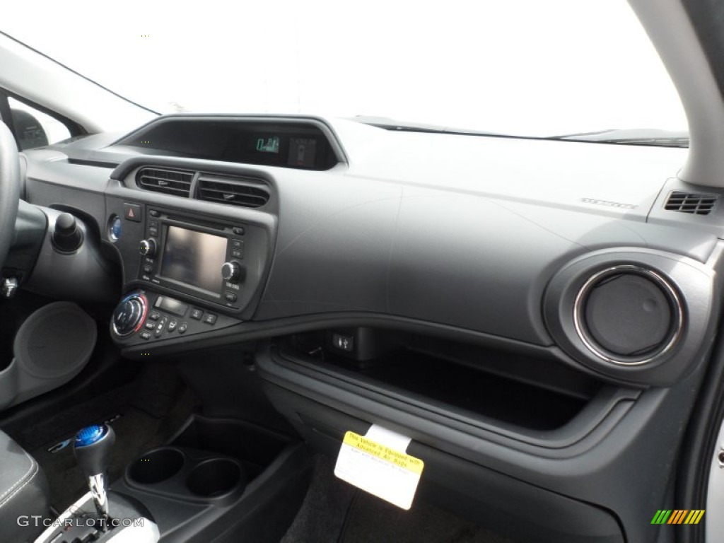 2012 Toyota Prius c Hybrid Four Black Dashboard Photo #67542264