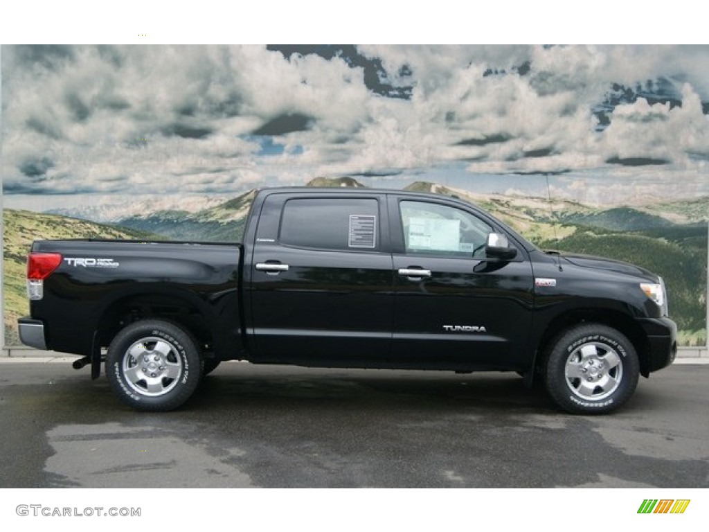 2012 Tundra Limited CrewMax 4x4 - Black / Sand Beige photo #2