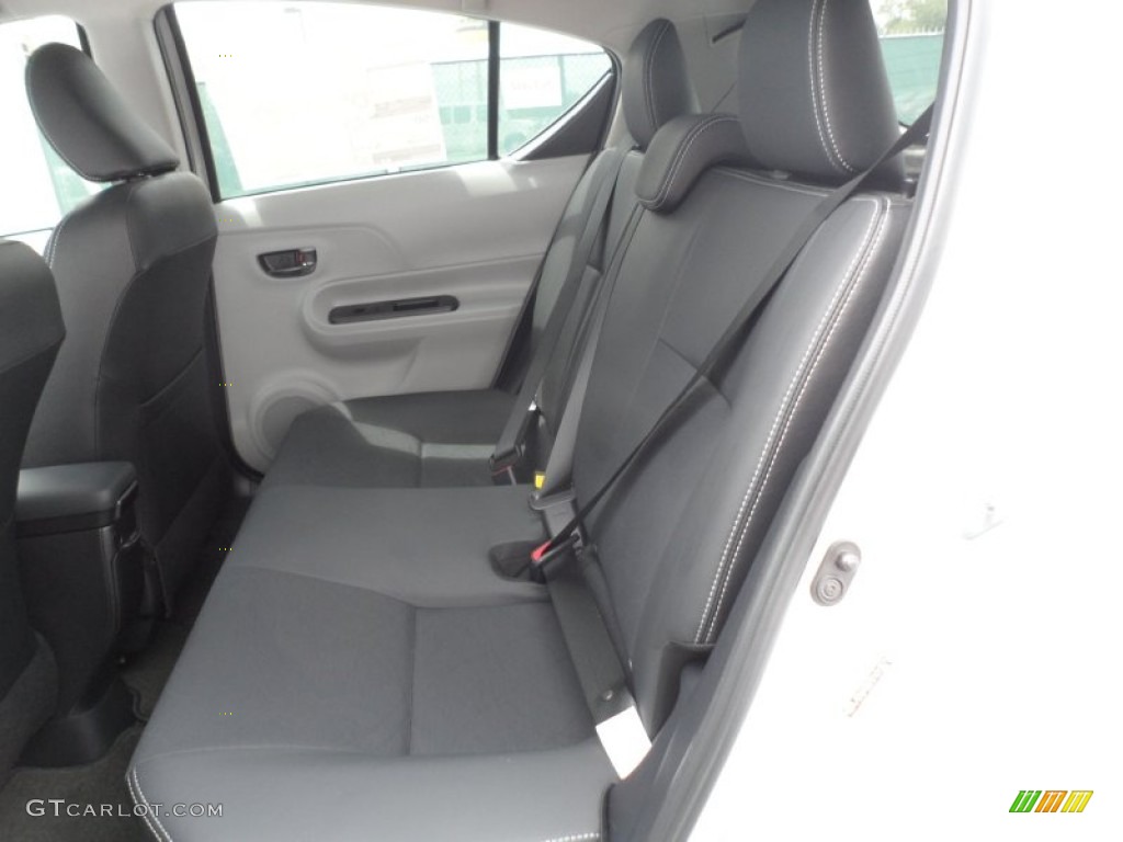 Black Interior 2012 Toyota Prius c Hybrid Four Photo #67542288