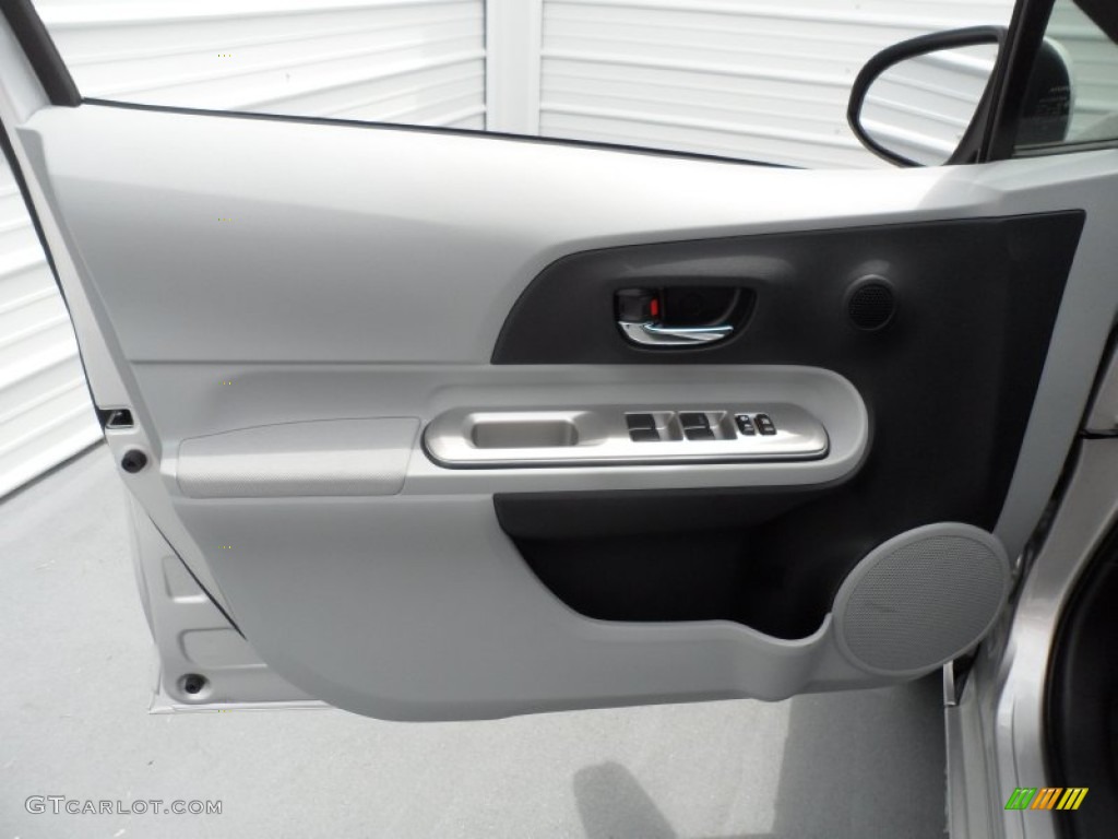 2012 Toyota Prius c Hybrid Four Black Door Panel Photo #67542297