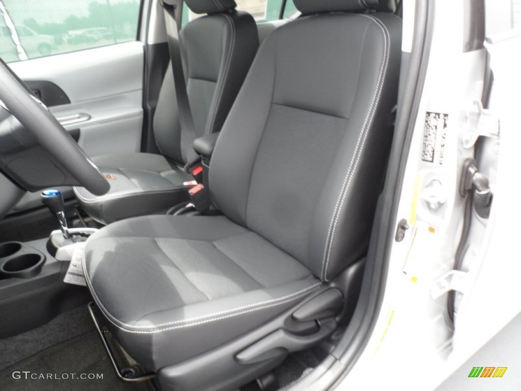 Black Interior 2012 Toyota Prius c Hybrid Four Photo #67542315