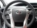 Black 2012 Toyota Prius c Hybrid Four Steering Wheel