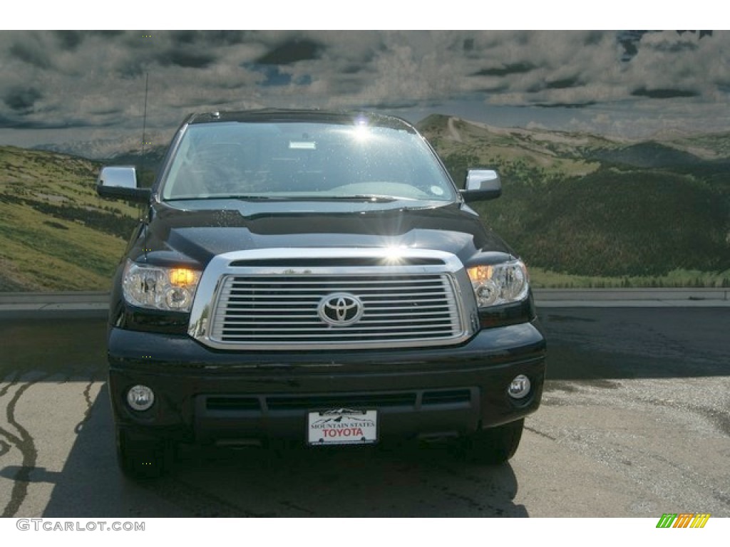 2012 Tundra Limited Double Cab 4x4 - Black / Red Rock photo #4