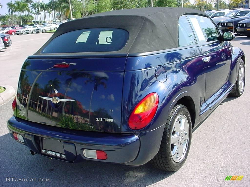 2005 PT Cruiser Touring Turbo Convertible - Midnight Blue Pearl / Dark Slate Gray photo #3