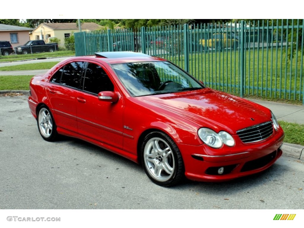 Mars Red 2005 Mercedes-Benz C 55 AMG Sedan Exterior Photo #67542993