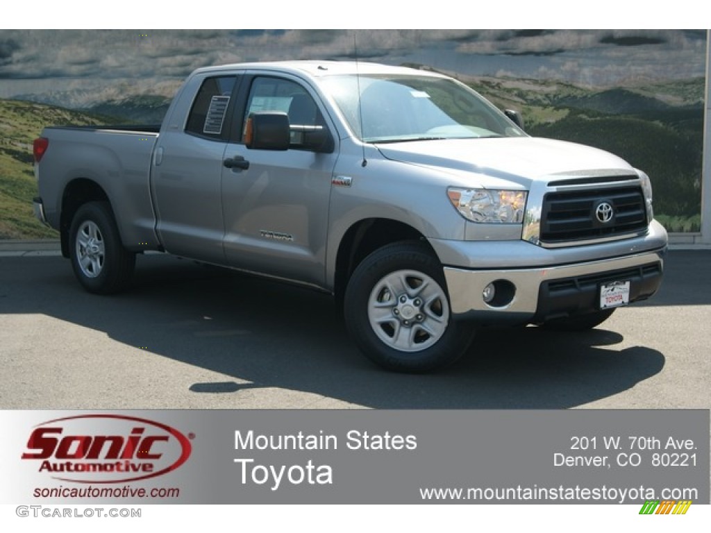 2012 Tundra Double Cab 4x4 - Silver Sky Metallic / Graphite photo #1