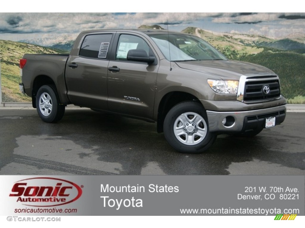 2012 Tundra CrewMax 4x4 - Pyrite Mica / Graphite photo #1