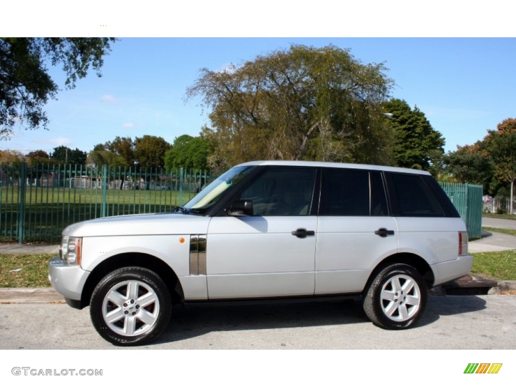 2004 Range Rover HSE - Zambezi Silver Metallic / Sand/Jet Black photo #5