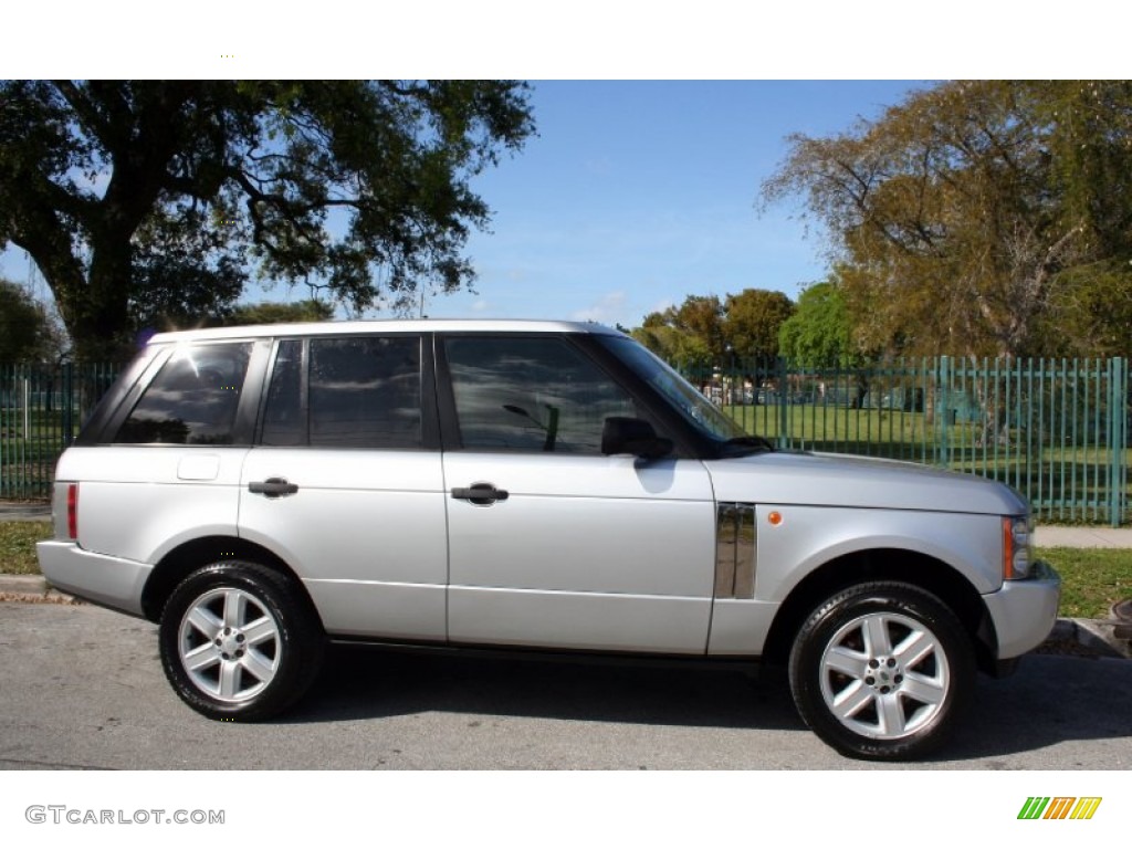 2004 Range Rover HSE - Zambezi Silver Metallic / Sand/Jet Black photo #8