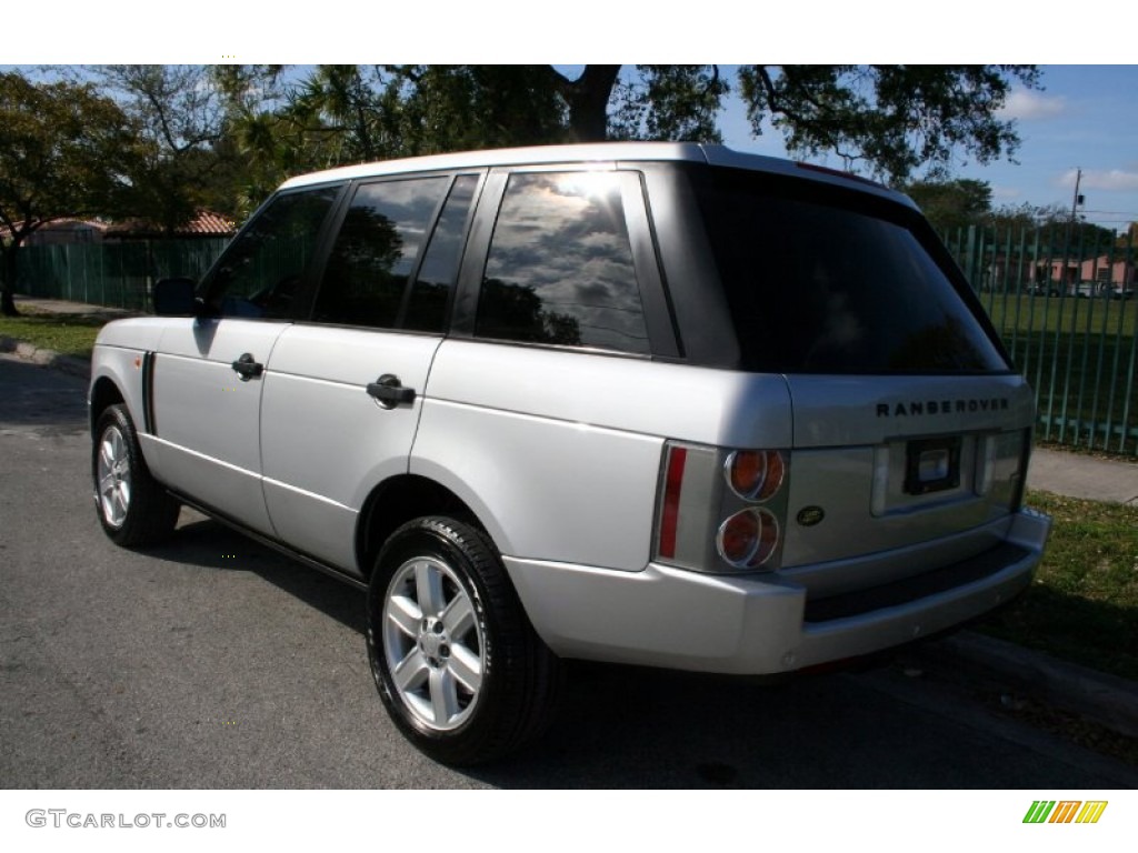 2004 Range Rover HSE - Zambezi Silver Metallic / Sand/Jet Black photo #12