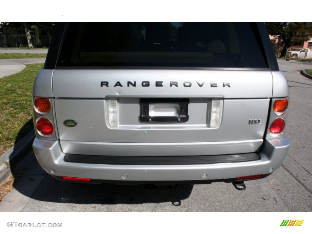 2004 Range Rover HSE - Zambezi Silver Metallic / Sand/Jet Black photo #14