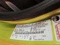 SQ: Lime Squeeze Metallic 2012 Ford Fiesta SE Hatchback Color Code