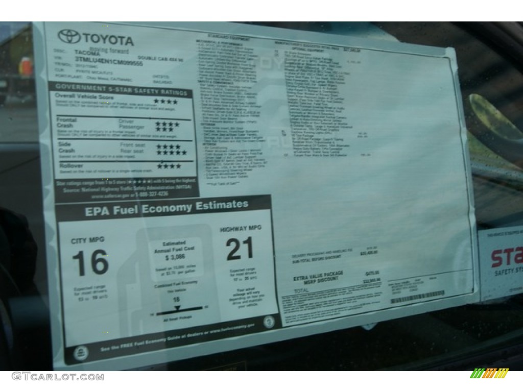 2012 Tacoma V6 TRD Double Cab 4x4 - Pyrite Mica / Graphite photo #11
