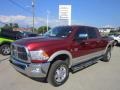 Deep Cherry Red Crystal Pearl 2011 Dodge Ram 3500 HD Laramie Mega Cab 4x4