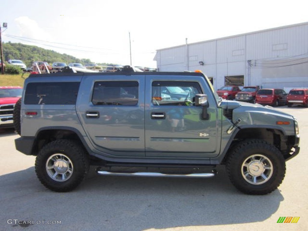 2007 H2 SUV - Slate Blue Metallic / Ebony Black photo #6