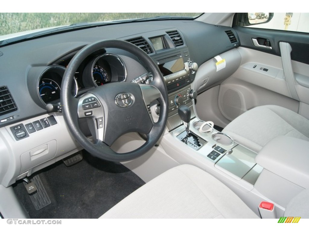 Ash Interior 2012 Toyota Highlander Hybrid 4WD Photo #67545822