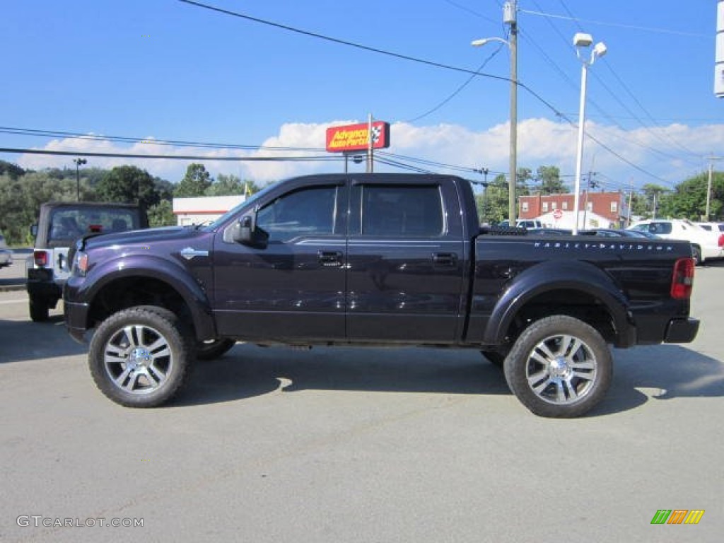 Dark Amethyst 2007 Ford F150 Harley-Davidson SuperCrew 4x4 Exterior Photo #67546380