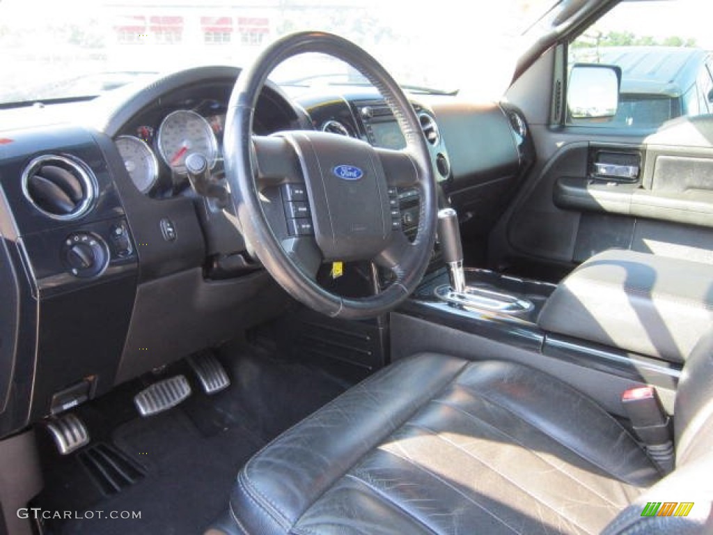 Black Interior 2007 Ford F150 Harley-Davidson SuperCrew 4x4 Photo #67546464
