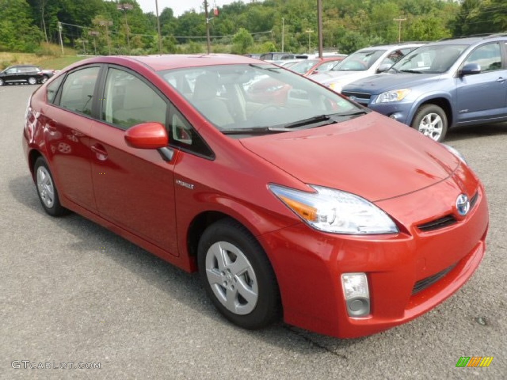 2010 Prius Hybrid II - Barcelona Red Metallic / Bisque photo #1
