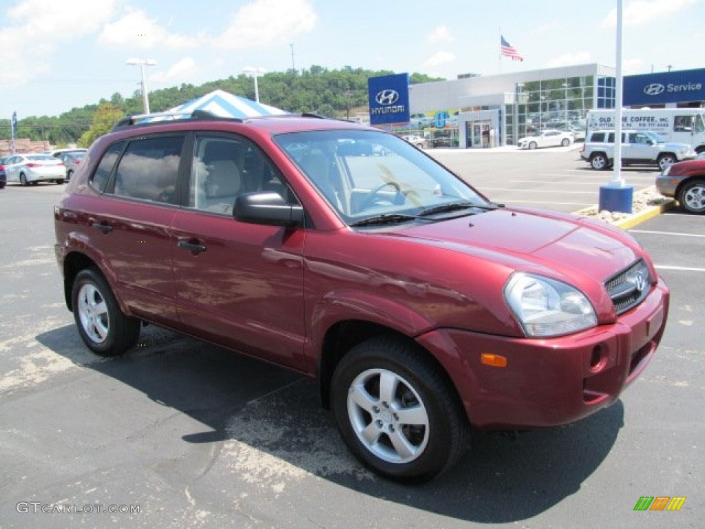 2007 Tucson GLS - Mesa Red Metallic / Beige photo #1