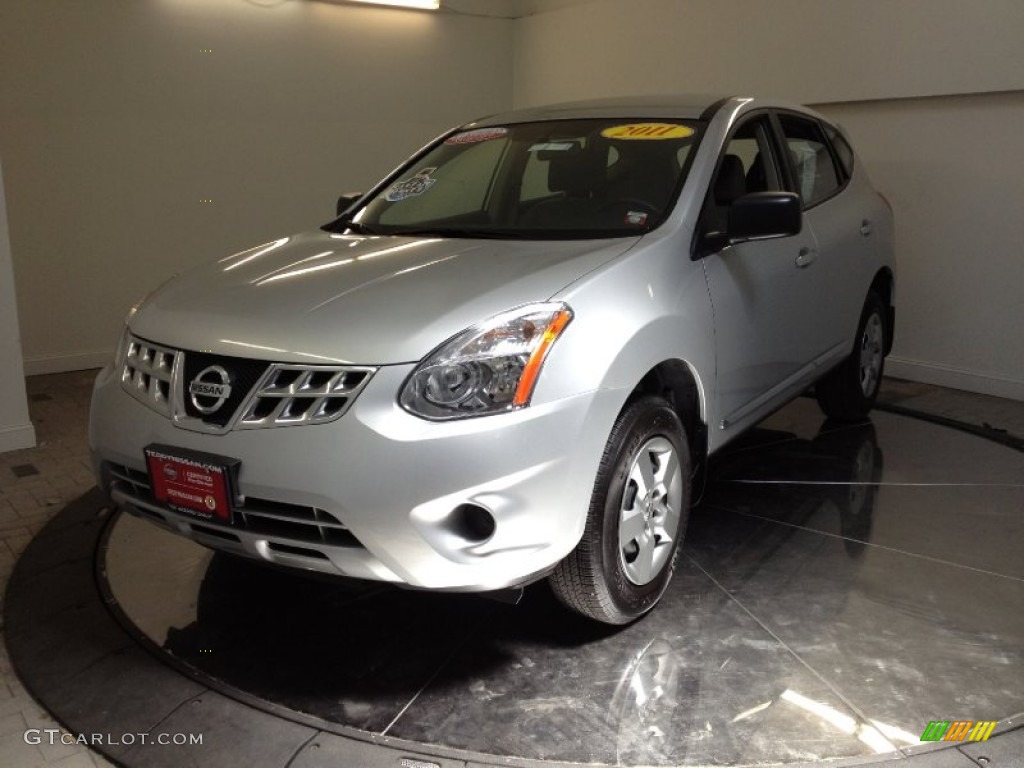 2011 Rogue S AWD - Silver Ice Metallic / Gray photo #1