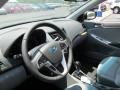 Gray 2013 Hyundai Accent SE 5 Door Steering Wheel